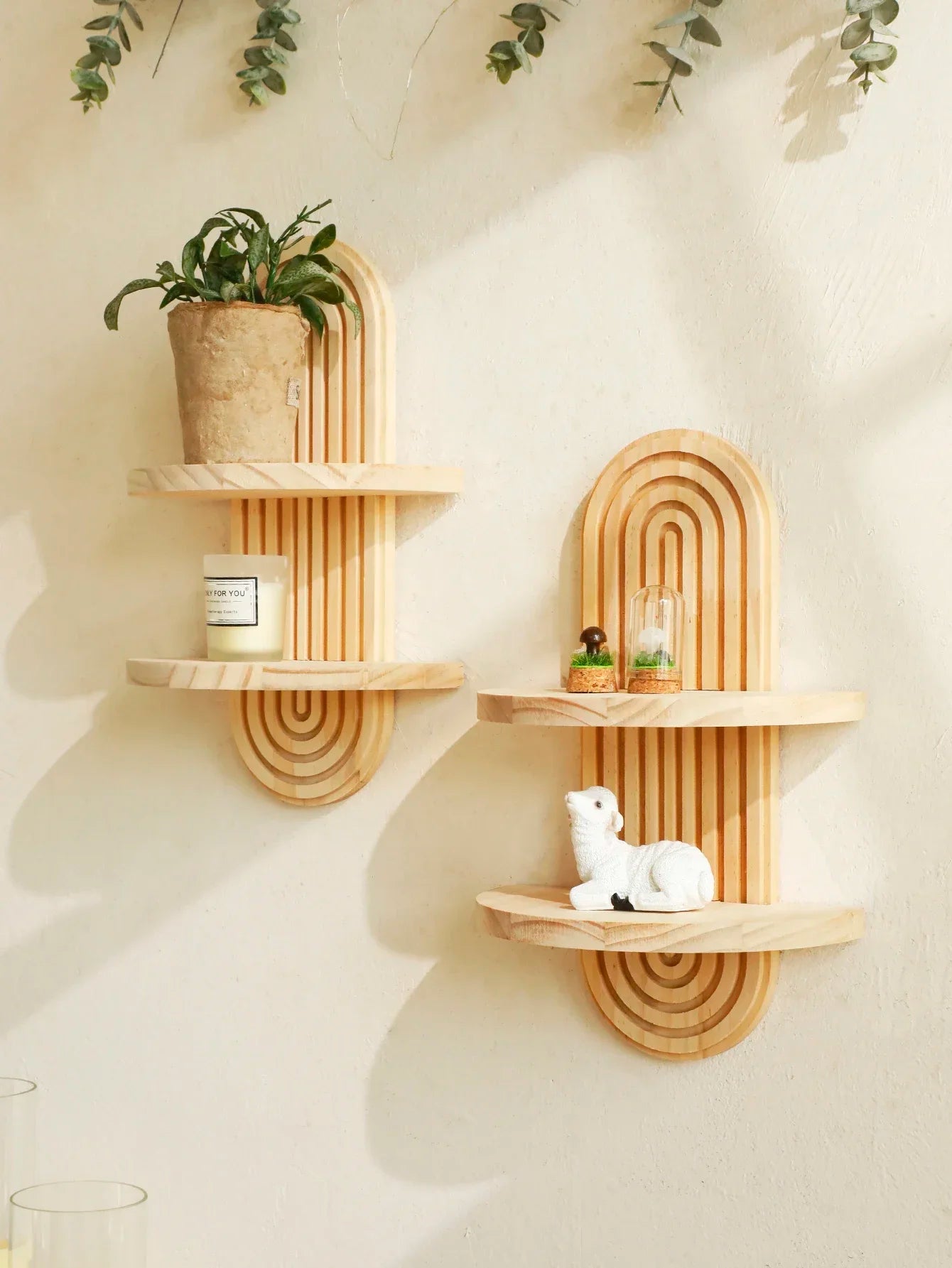 Wooden Wall Mounted Storage Rack