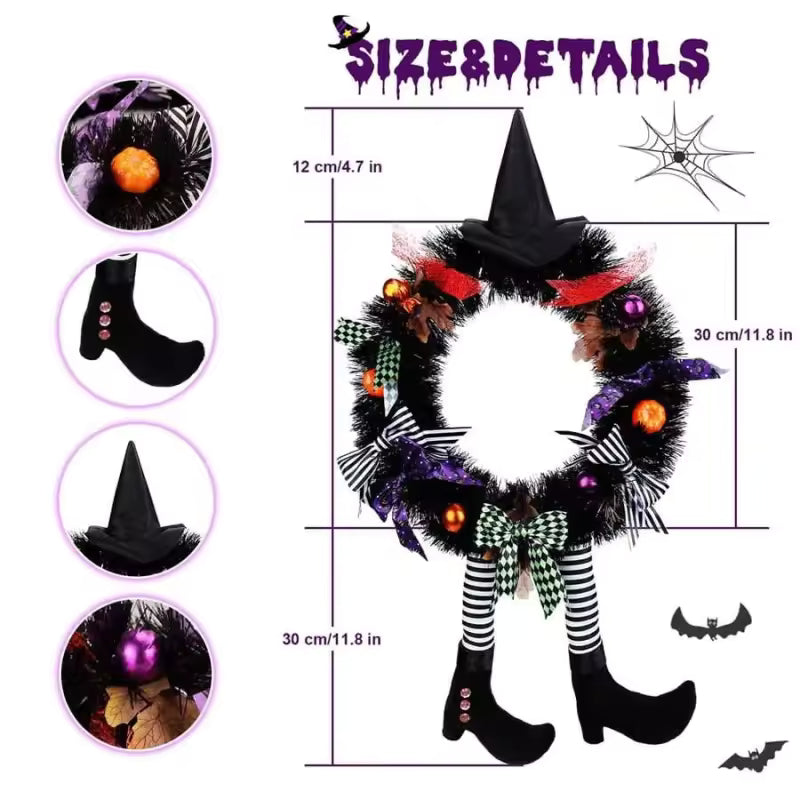 Witch Halloween Wreath