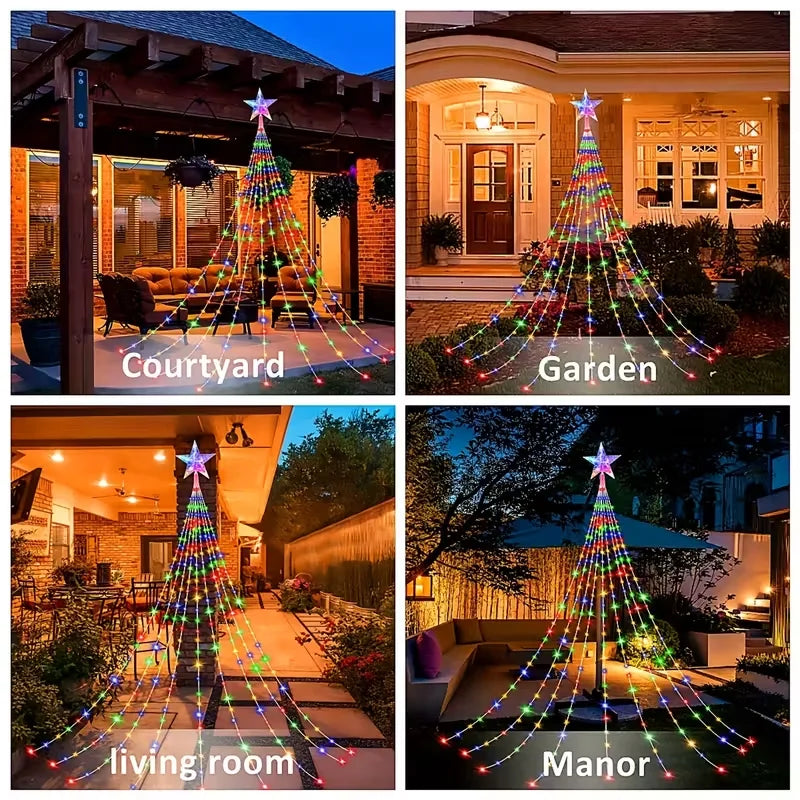280 LED Star Fairy Waterfall Tree Lights