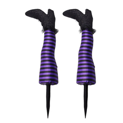 Halloween Witch Leg Stakes