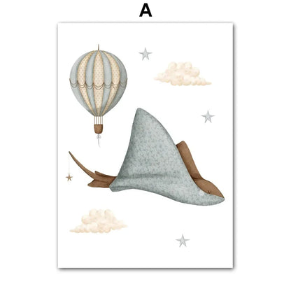 Nordic Nursery Wall Art (No Framed)