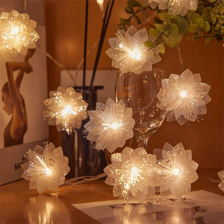 LED Fiber Optic Fairy Light Garland