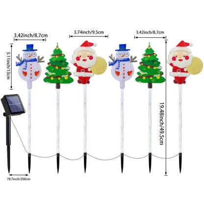 Solar Christmas Lights for Pathways (6pcs)
