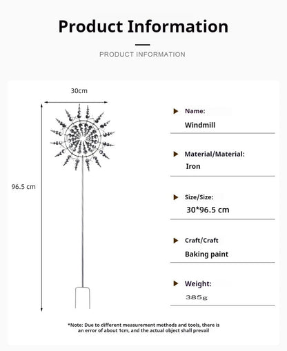 Kinetic Metal Wind Spinner
