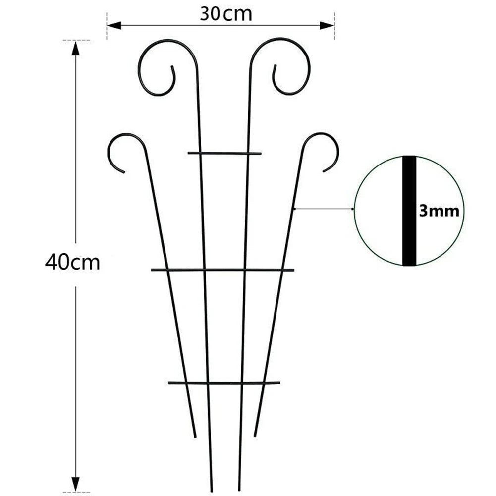 Plant Support Stakes Trellis Frame