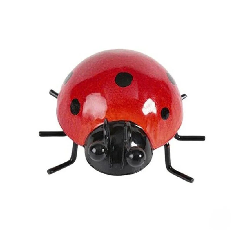 Metal Ladybug Wall Hanging Ornament