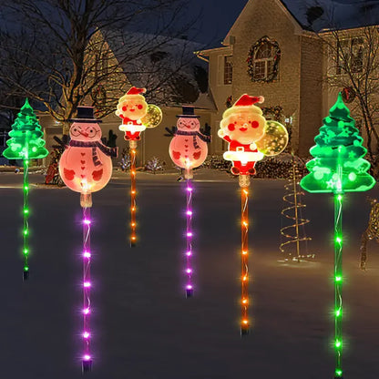 Solar Christmas Lights for Pathways (6pcs)