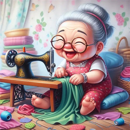 DIY Diamond Painting Woman Portrait