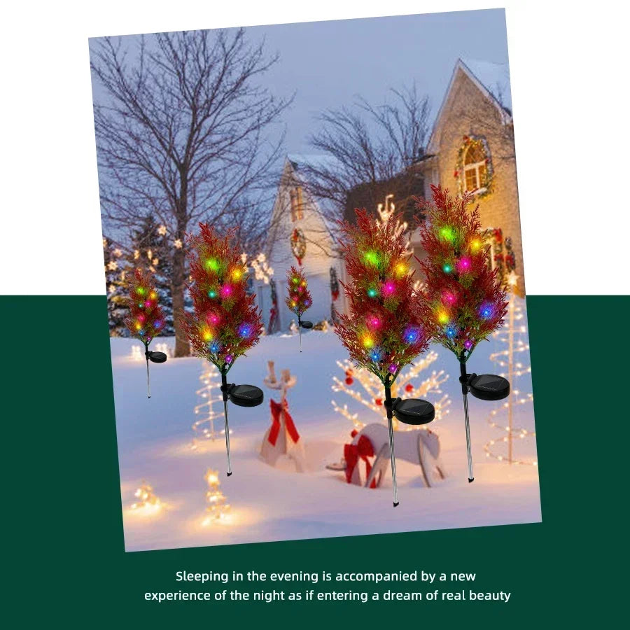 Outdoor Solar Christmas Tree Lights