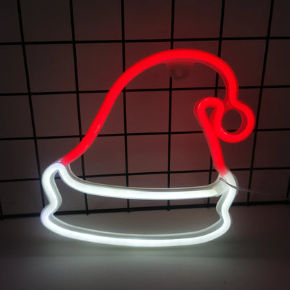 Santa Claus & Elk Christmas LED Lights