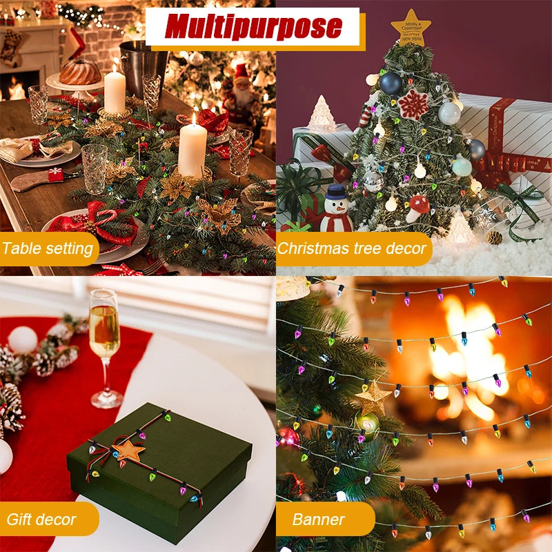 5M Colorful Bulb String Garland