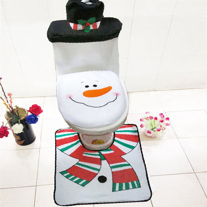 Christmas Toilet Seat Cover Set