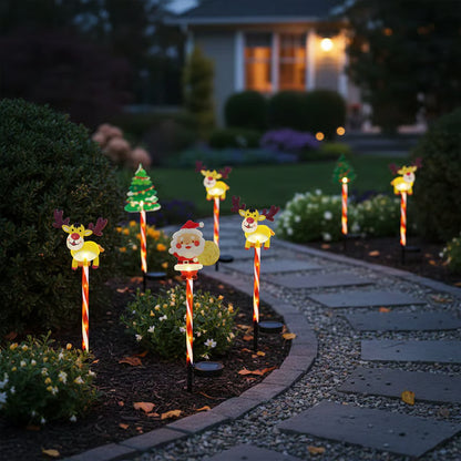 Solar Christmas Lights for Pathways (6pcs)