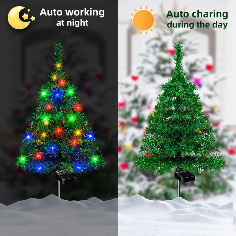 Outdoor Solar Christmas Tree Lights
