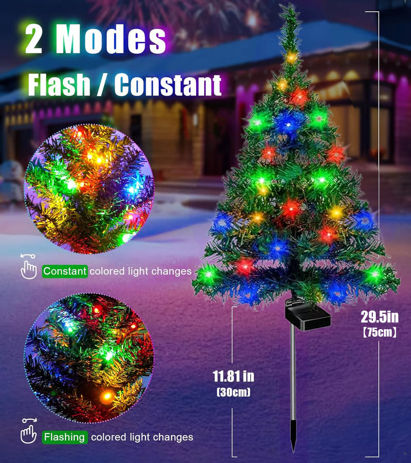 Outdoor Solar Christmas Tree Lights