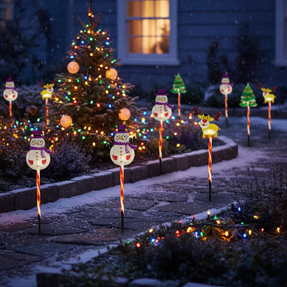 Solar Christmas Lights for Pathways (6pcs)