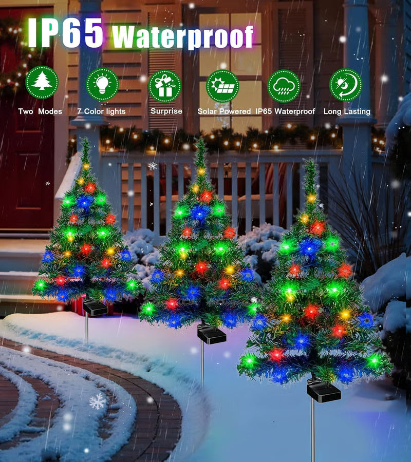 Outdoor Solar Christmas Tree Lights
