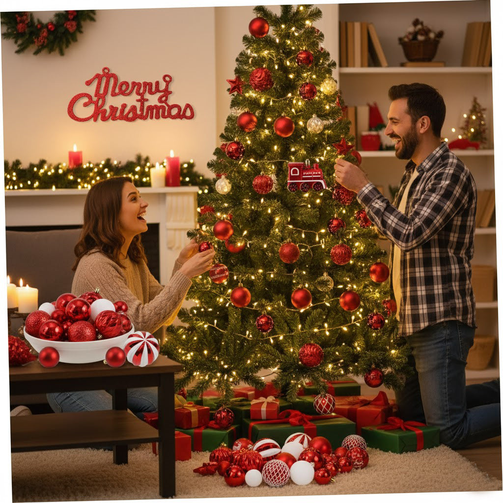 65pcs Christmas Tree Ornaments